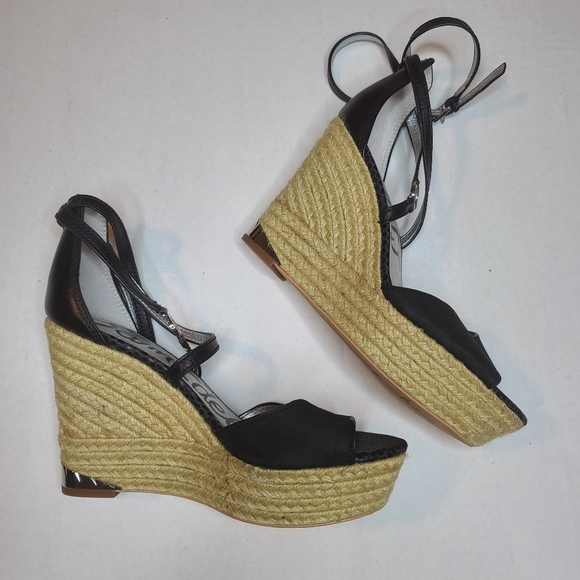 Sam Edelman Turner espadrille wedge open toe NWOT - Picture 7 of 12